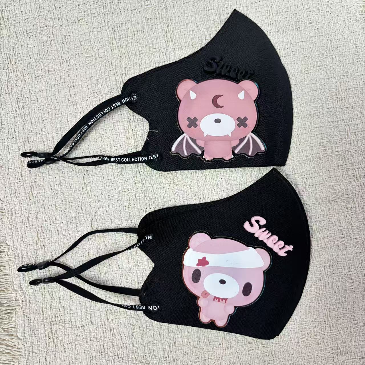 Cloth Face Mask Washable - Cute Cartoon Bear Cloth Face Mask