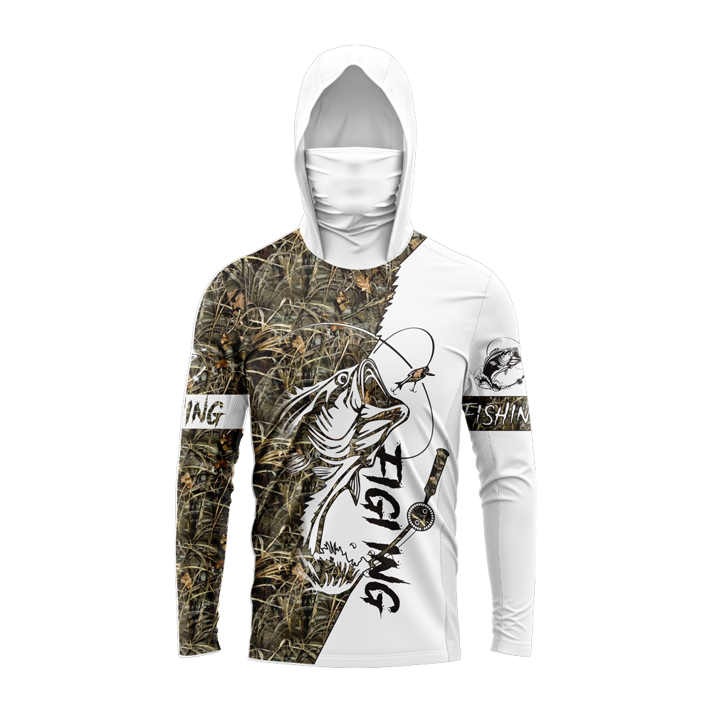 Men Bass Fish Print Fishing Ho - Sports Mask Breathable recension och pris