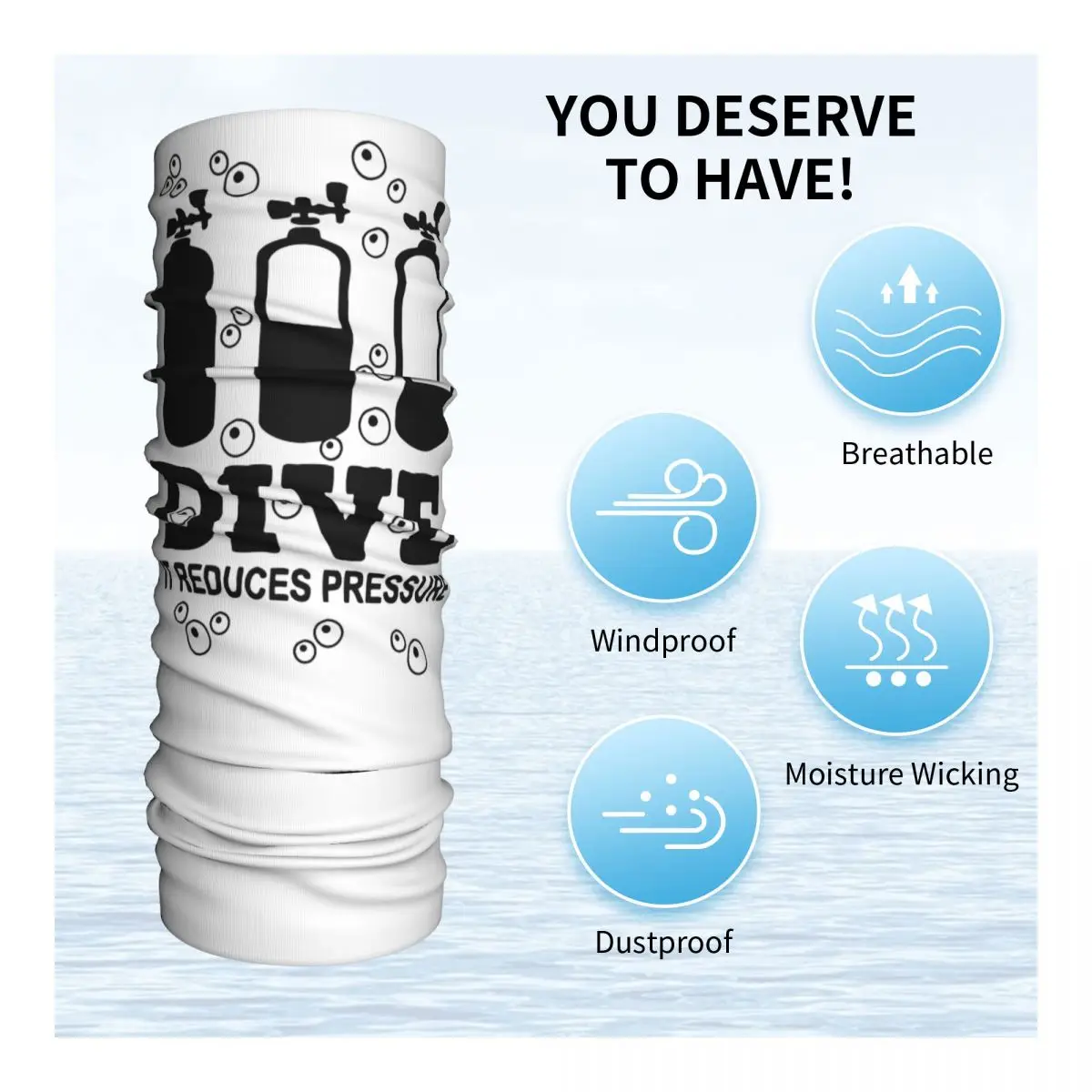 New Scuba Diving Bandana Neck  - Sports Mask Breathable recension och pris