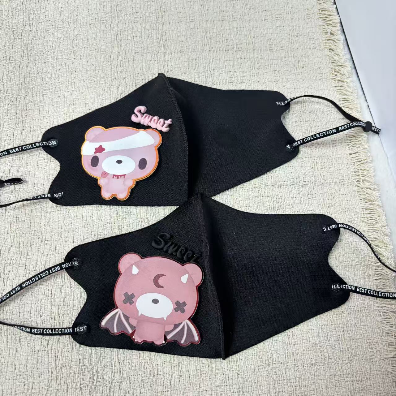 Cute Cartoon Bear Cloth Face M - Cloth Face Mask Washable recension och pris