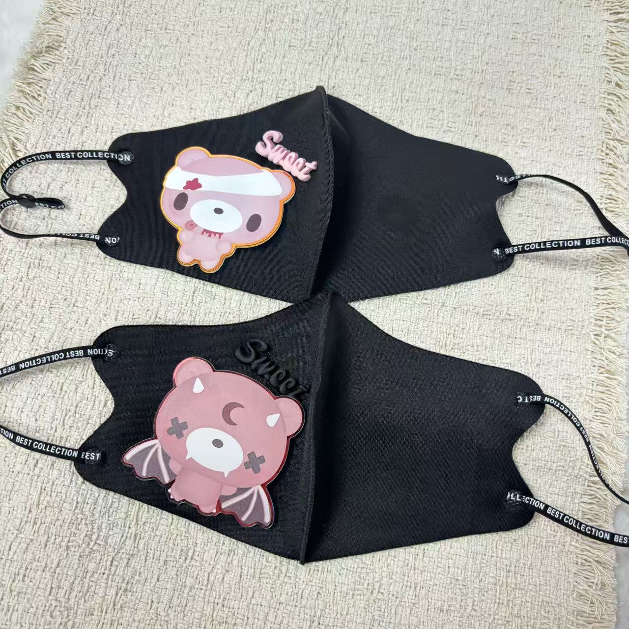 Cute Cartoon Bear Cloth Face M - Cloth Face Mask Washable recension och pris