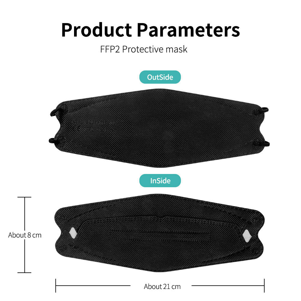 Masks FFP2 Face Masks KN95 Col - Disposable Surgical Mask recension och pris